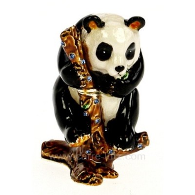 CL85002043 Boite métal émaillé panda avec strass 37,70 €