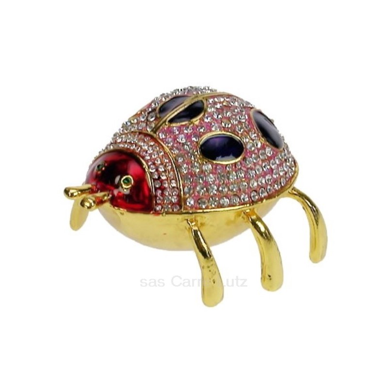 CL85002084  Boite métal émaillé avec cristaux coccinelle 30,30 €