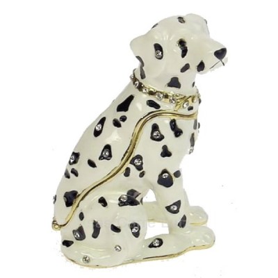 CL85002086  Boite métal émaillé avec cristaux dalmatien 26,60 €