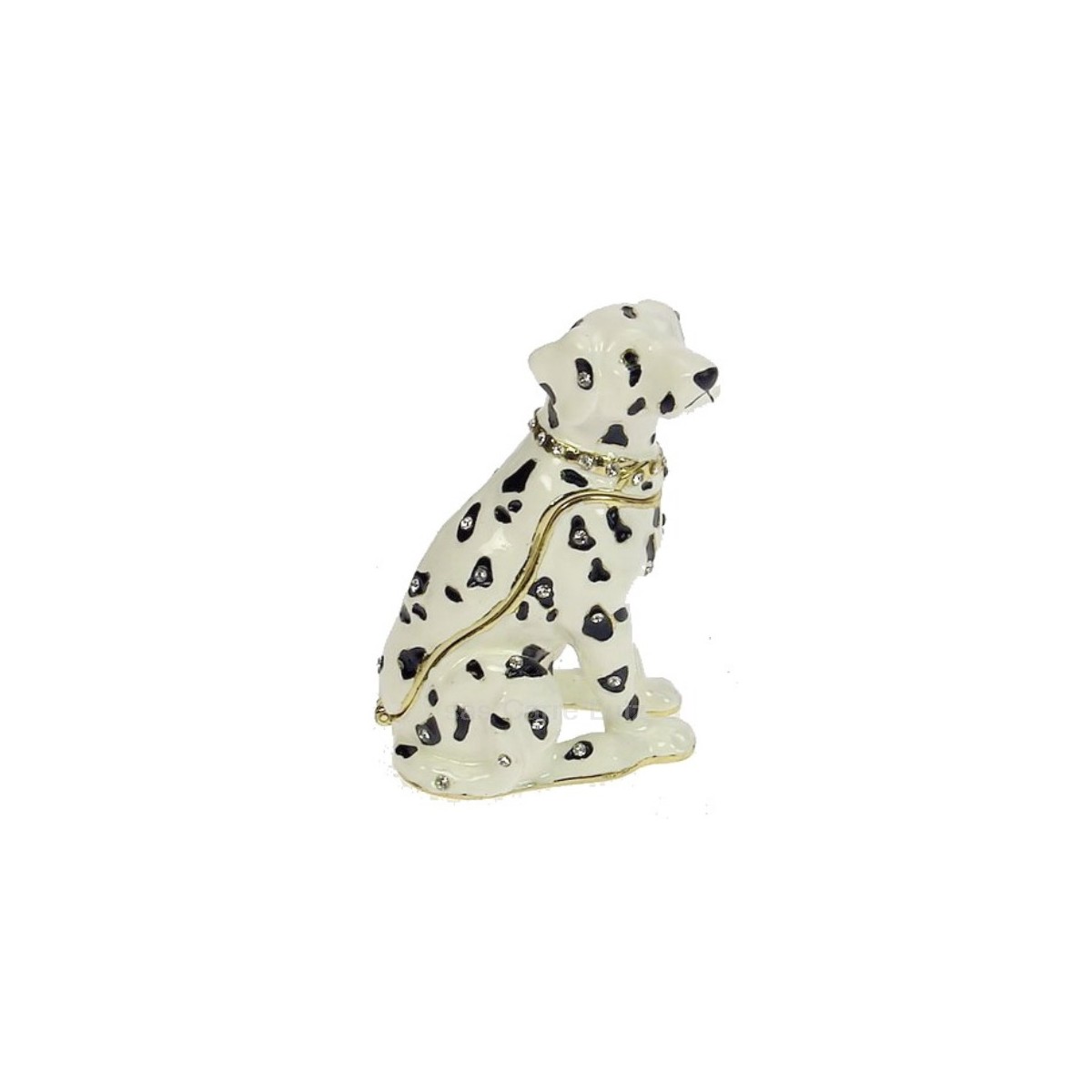 CL85002086  Boite métal émaillé avec cristaux dalmatien 26,60 €