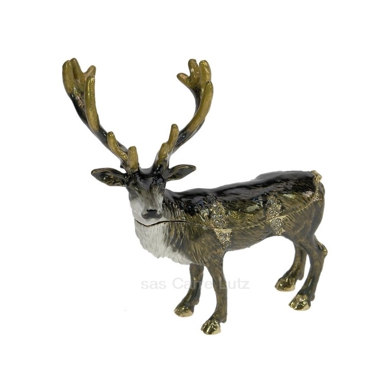 CL85002091 Boite métal émaillé avec cristaux renne 50,30 € CL85002091 Boite métal émaillé avec cristaux renne 50,30 €