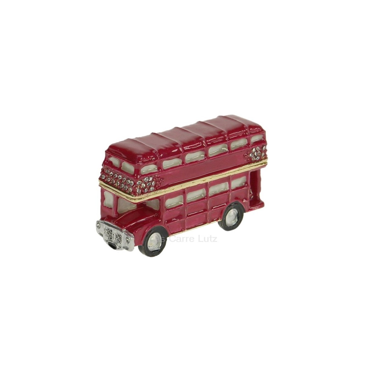 CL85002093  Boite métal émaillé avec cristaux bus anglais 40,20 €