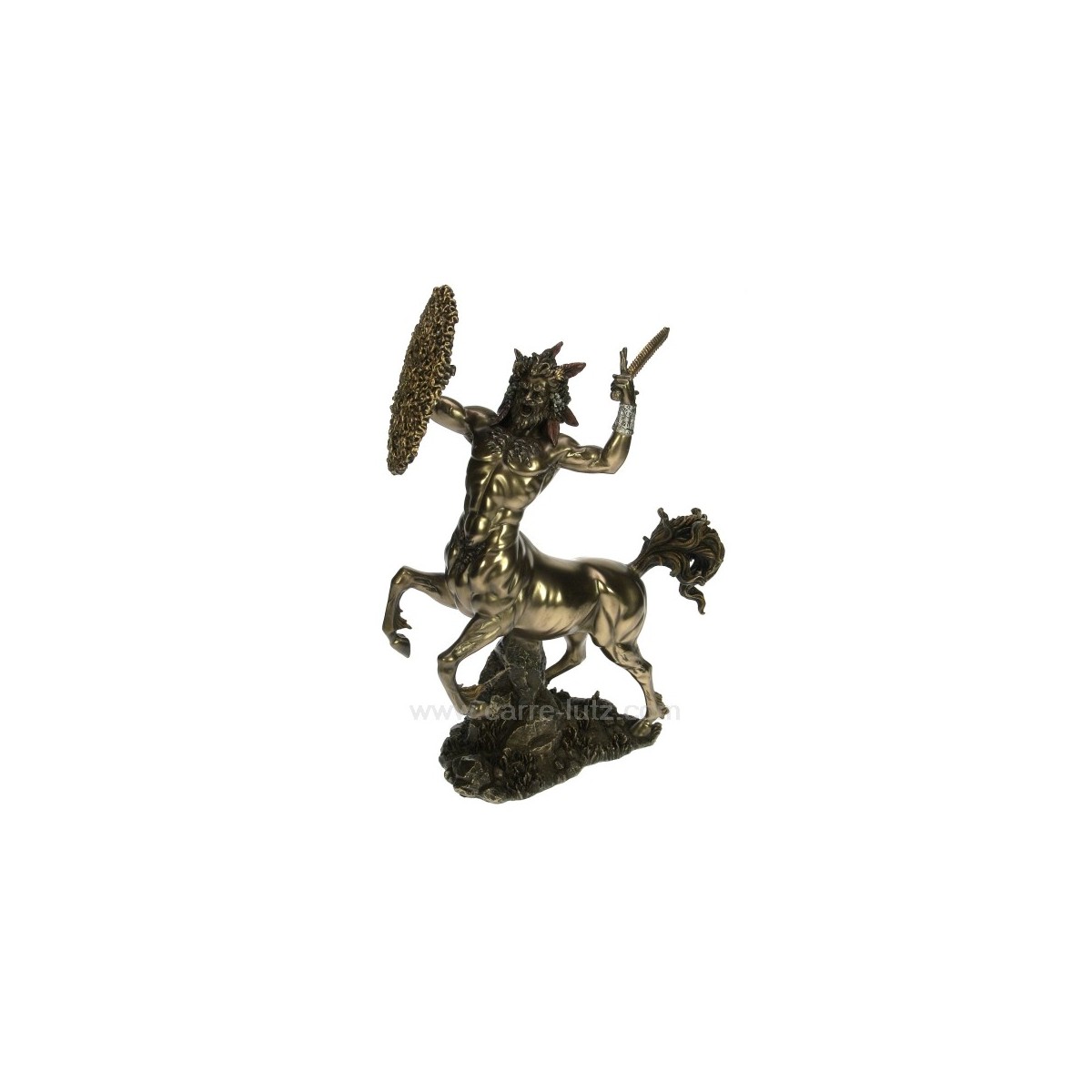 CL88000007  Sculpture en résine et poudre de bronze Centaure hauteur 30 cm 87,00 €