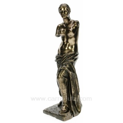 CL88000014  Sculpture en résine et poudre de bronze Venus de Milo hauteur 27 cm 37,80 €