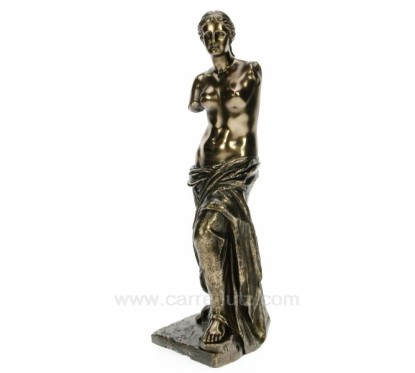 CL88000014  Sculpture en résine et poudre de bronze Venus de Milo hauteur 27 cm 37,80 €