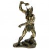 Sculpture en résine et poudre de bronze Thor hauteur 27 cm, reference CL88000022