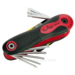 FC35001  Jeu de 8 clés torx percées sur monture bi matière T9 à T40 11,90 €
