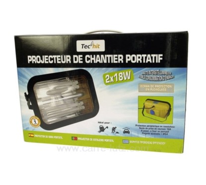 FC50103  Projecteur de chantier 2x18 W 36,00 €