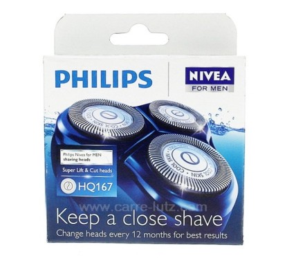 HQ167  3 Grilles de rasoir cool skin Philips 58,80 €