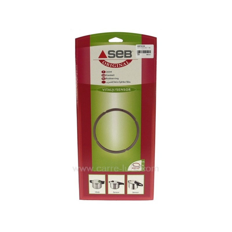 Joint d'autocuiseur 6 / 75 litres Seb Sensor visio inox