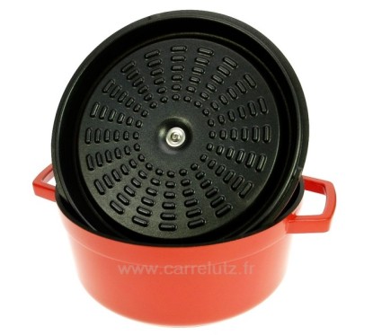 Cocotte en fonte d'aluminium ronde 4,2 litres﻿ diamètre 24 cm﻿