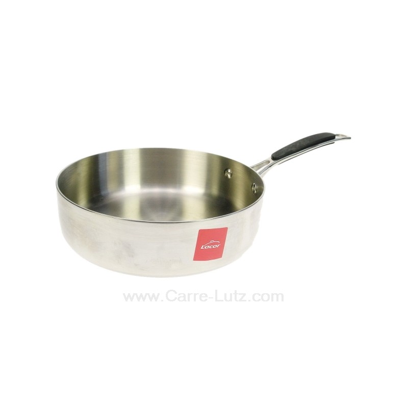 991LC53625  53625 - Sauteuse 24 cm tri métal nouveau modéle Lacor  63,50 €