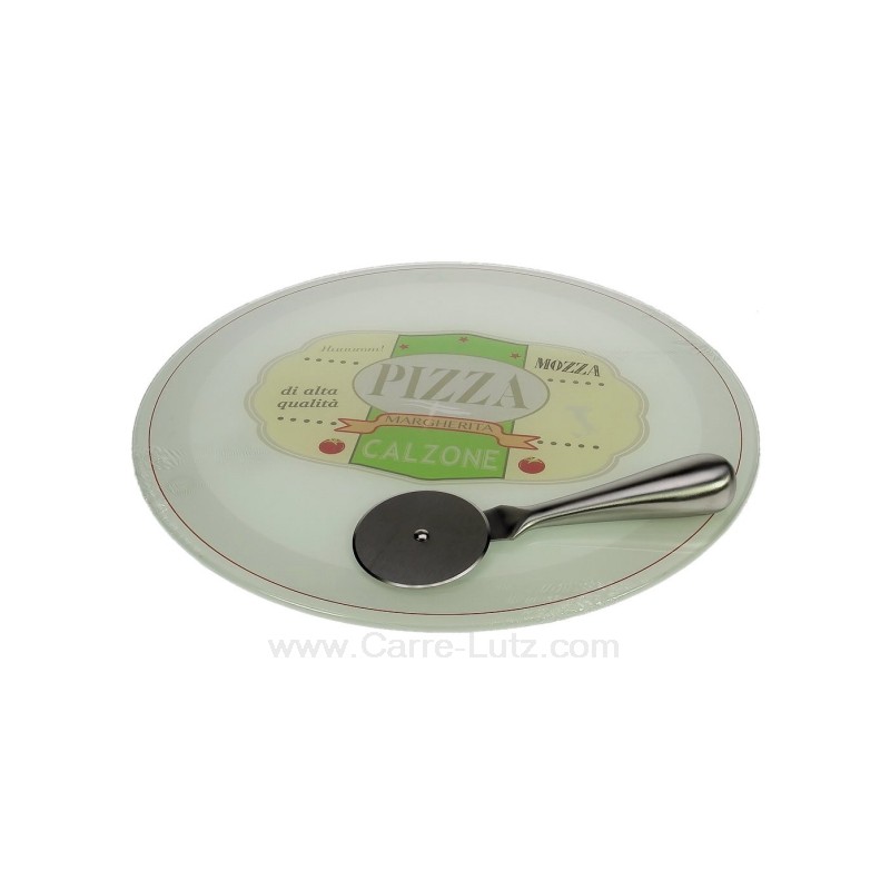 CL21030023  Plat à pizza en verre + roulette 26,30 €