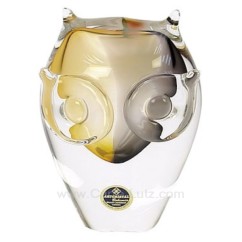 CL40004062  Hibou en cristal de bohéme ambre et noir 60,30 €