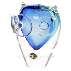 CL40004063  Hibou en cristal de bohéme bleu et turquoise 60,30 €