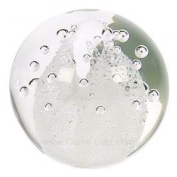 Boule en cristal de bohéme blanche , reference CL40004064