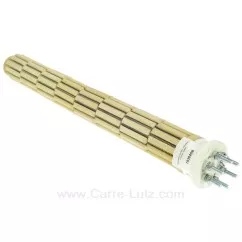 703640B  Résistance de chauffe-eau stéatite à barillets 47X440mm 2400W tous courants Monophasé ou triphasé 6 bornes 29,60 €