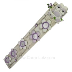 CL84000203  Toise porte photos décor hibou et fleurs lilas 76,60 €