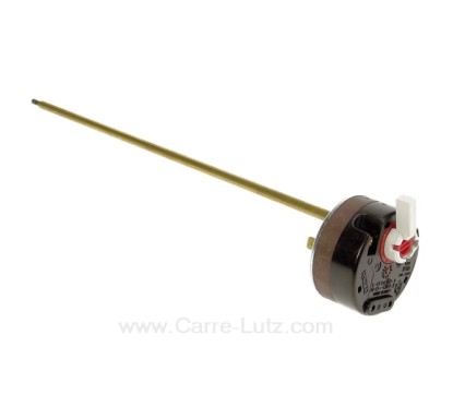 Thermostat de chauffe eau embrochable 270 mm Reco Type RTD 20A à double sécurité et levier