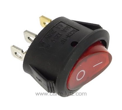 220210  Interrupteur ovale à voyant rouge 4,80 €