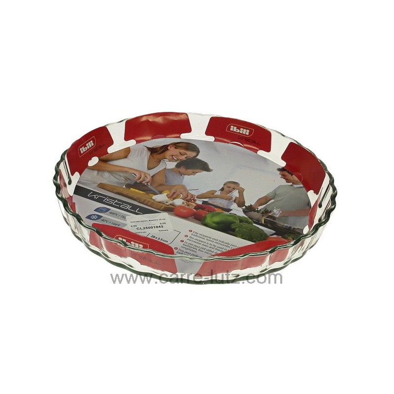 Tourtière pyrex diamètre 28 cm