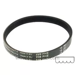726263  491500302 - Courroie plate 226 H5 de sèche linge Arcelik Beko  7,50 €
