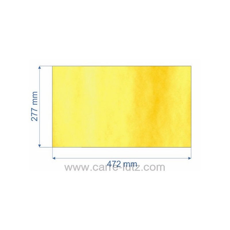 Vitre de poele en Vitrocéramique 472x277 mm Godin 3145