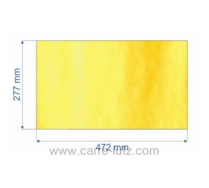 Vitre de poele en Vitrocéramique 472x277 mm Godin 3145