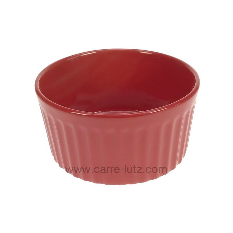 Moule à soufflé en céramique rouge diamètre 19 cm