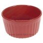 Moule à soufflé en céramique rouge diamètre 19 cm