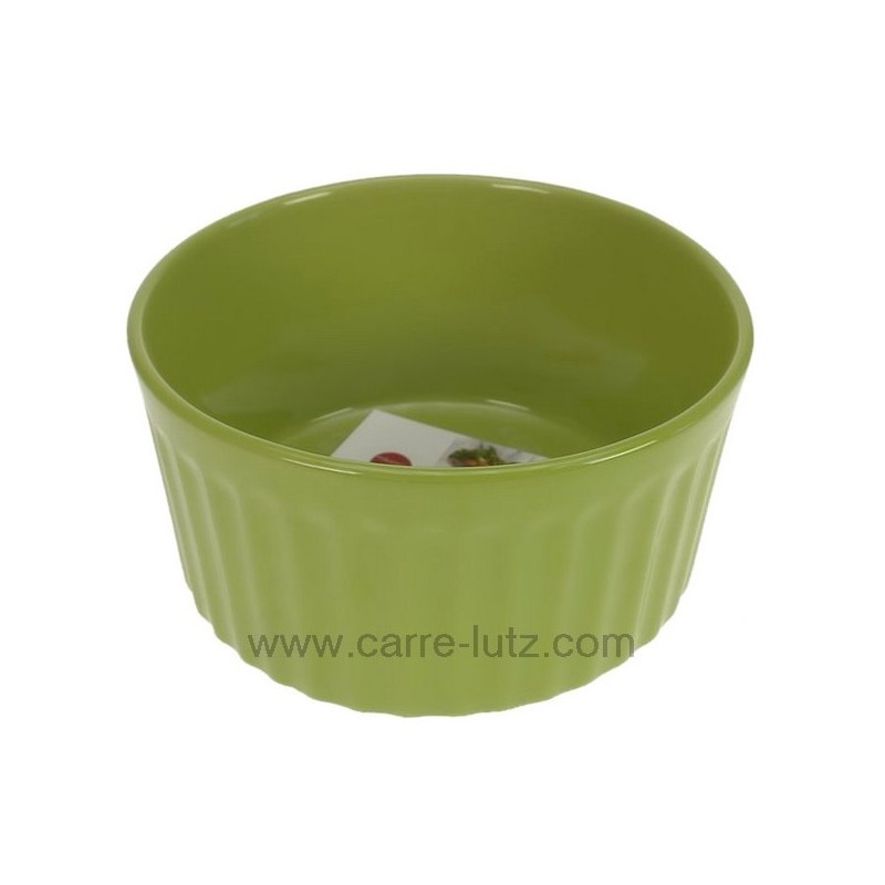 Moule à soufflé en céramique vert anis diamètre 19 cm