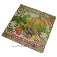 CL28000060  Dessous de plat en verre trempé sérigraphié décor légumes 15,00 €