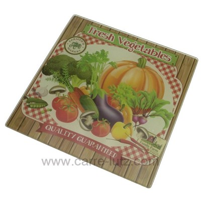 CL28000060 Dessous de plat en verre trempé sérigraphié décor légumes 15,00 €