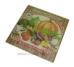 CL28000060  Dessous de plat en verre trempé sérigraphié décor légumes 15,00 €