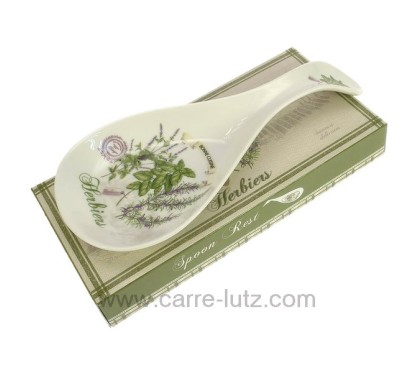 CL50150816  Repose cuillère ou louche en porcelaine décorée herbier 17,60 €