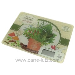 CL50156125  Balance de cuisine électronique extra plate décor herbes et épices 33,40 €