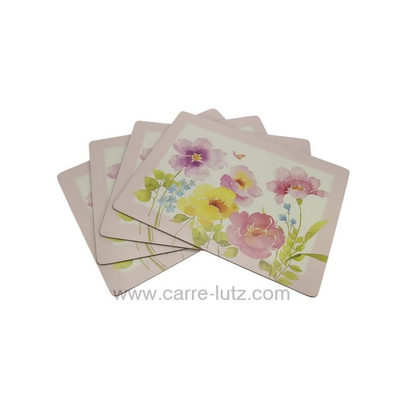 CL70000101  Set de table par 4 décor Watercolors 36,10 €