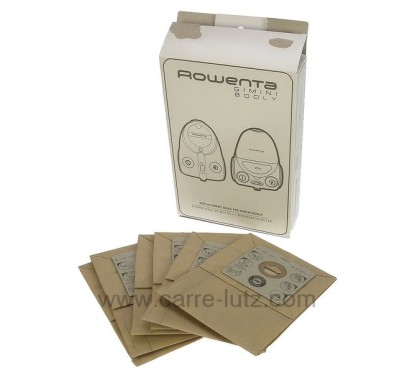 ZR001701 - Sacs d'aspirateur par 6 Rowenta booly gimini