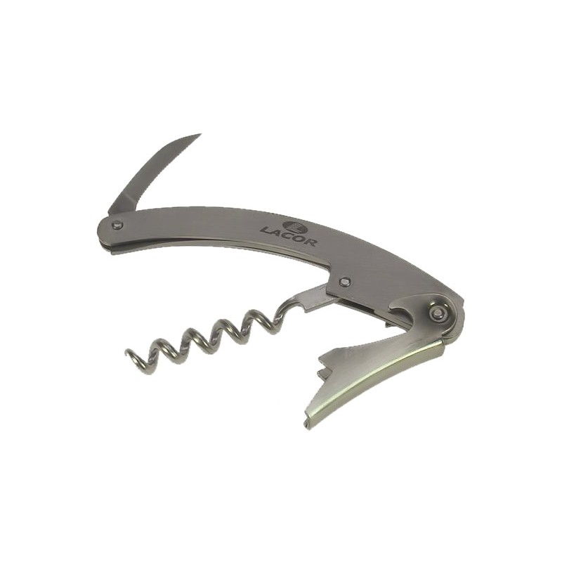 991LC63018  Tire bouchon sommelier limonadier en inox 18/10 Lacor 63018  6,30 €