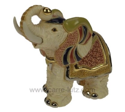 CL47200079  Eléphant indien blanc en céramique platine et or - De Rosa Rinconada 98,30 €
