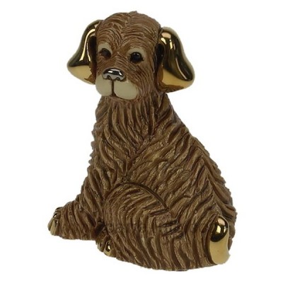 CL47200081 Chien marron en céramique platine et or - De Rosa Rinconada 88,00 €