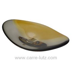 CL40004074  Coupe cristal de Bohème noire et ambre 74,00 €