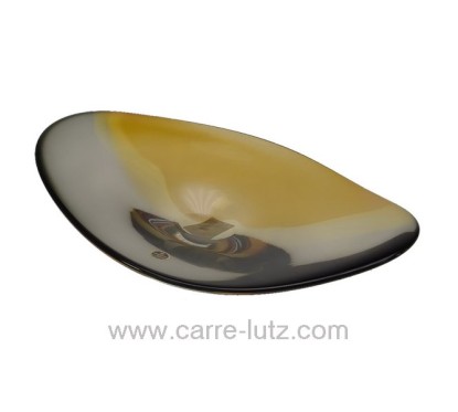 CL40004074  Coupe cristal de Bohème noire et ambre 74,00 €