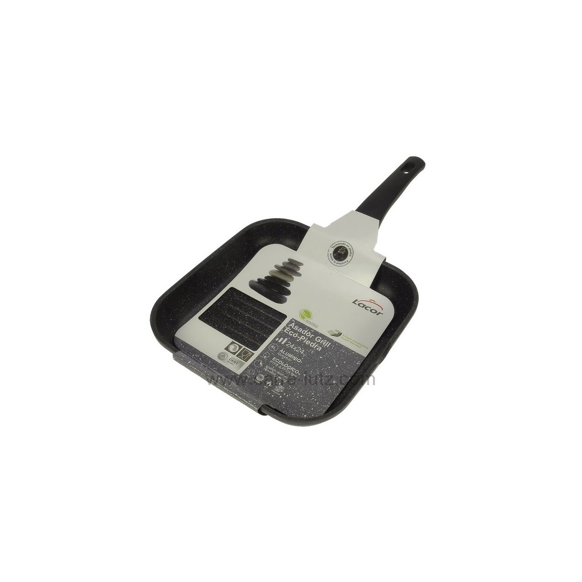 991LC24125  Poele grill carré 24x24 cm Eco Piedra Lacor 24125 33,30 €