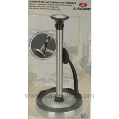 991LC50302  Support rouleau papier de cuisine en inox brossé 50302 Lacor 33,00 €