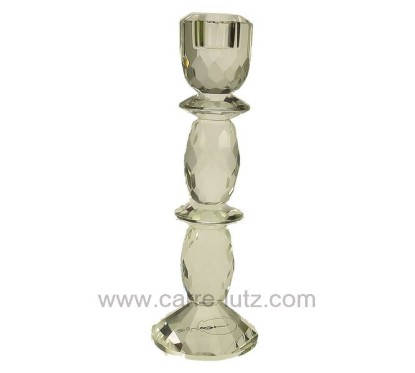 Bougeoir cristal hauteur 23,5 cm Mascagni