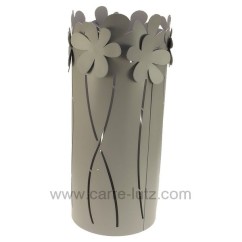 CL83000058  Porte parapluie en métal peint époxy gris fleur gris Mascagni 129,00 €