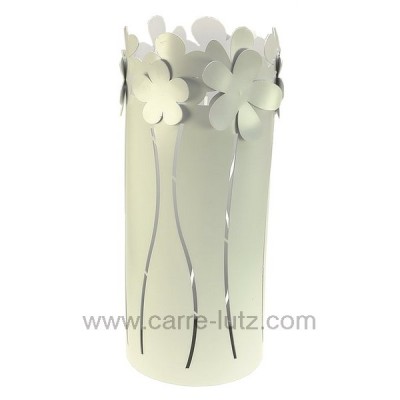 CL83000059  Porte parapluie en métal peint époxy blanc fleur blanche Mascagni 129,00 €