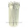 Porte parapluie en métal peint époxy blanc fleur blanche Mascagni , reference CL83000059
