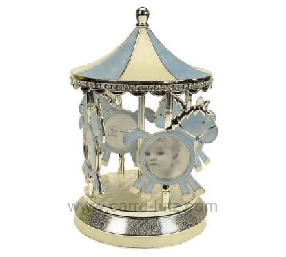 Carrousel porte photo bleu Mascagni